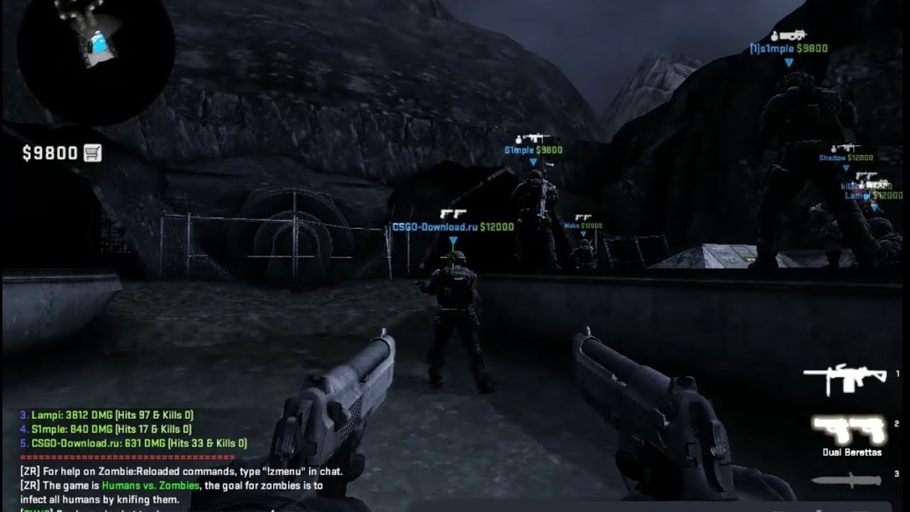 CSGO ZOMBIE ESCAPE ze_volcano_escape_p2 On Mizapro - YouTube