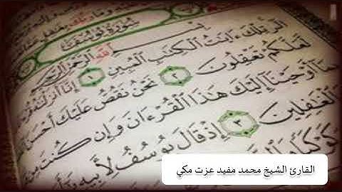 سورة يوسف بصوت القارئ الشيخ / محمد مفيد عزت مكي