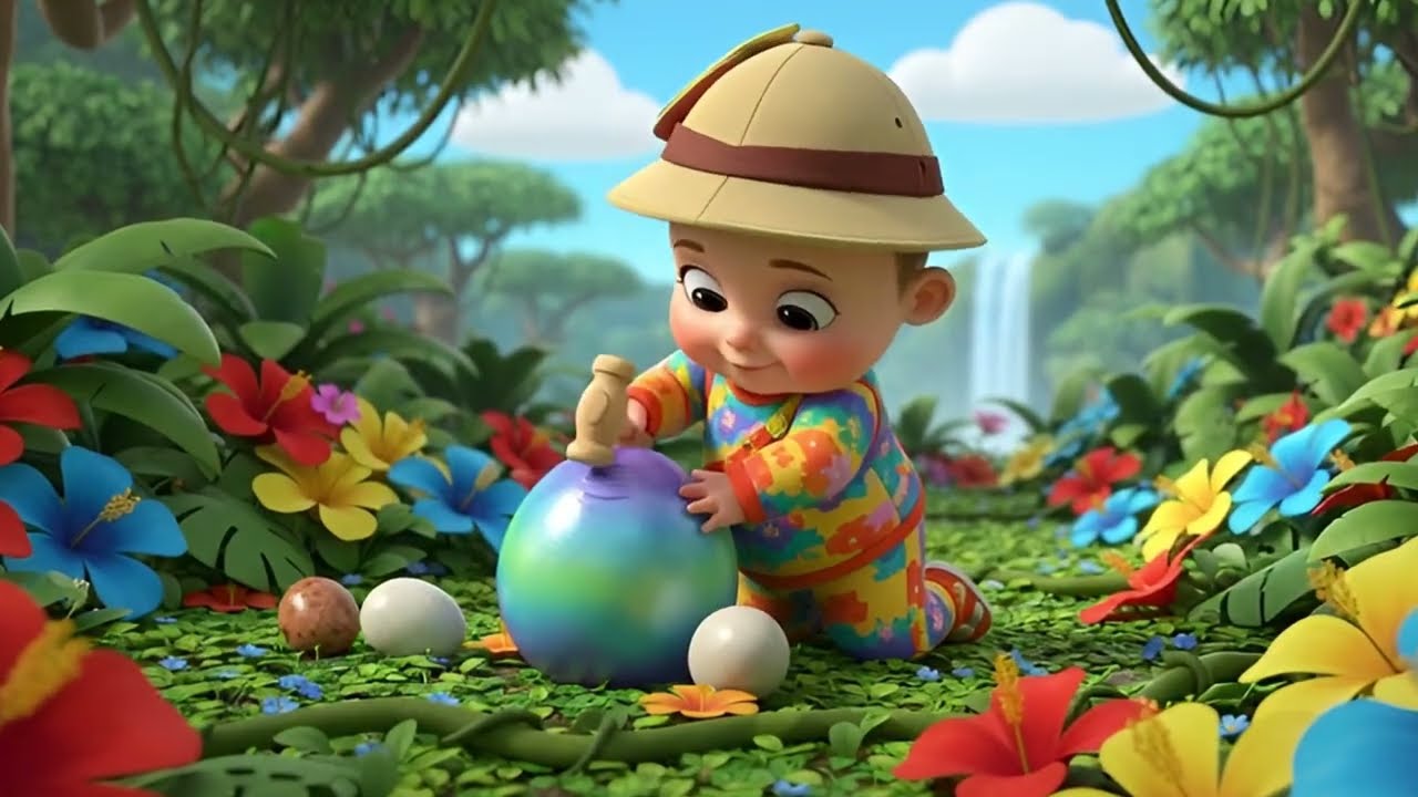 Baby’s Jungle Dino Surprise Rhyme for Kids | Dinosaur Song, Nursery Rhymes, Baby Songs & Kids Music