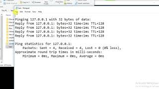 how to export ping output to txt file