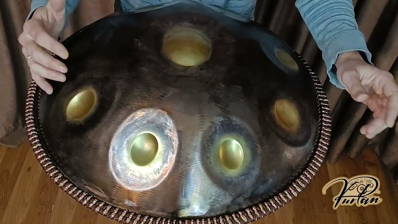 KurPan | Handpan B Melodic Minor 9 | B / F# G B C# D E F# G - нержавейка