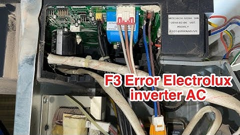 Electrolux inverter ac F3 Error Show ON indoor Display Solve | Electrical Functions