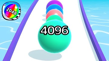 Ball Run 2048 - All Levels Gameplay Android, iOS ( Levels 4350 )