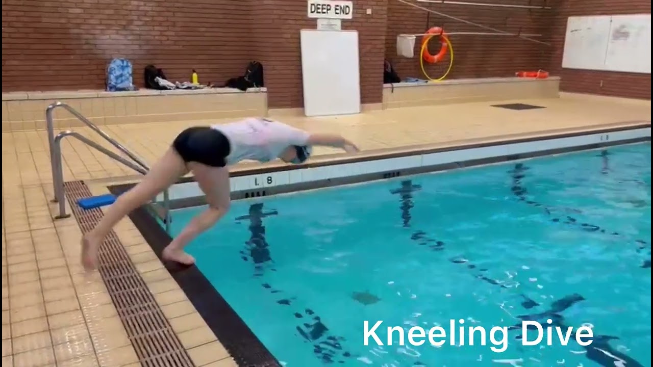 S4 Swim School - Kneeling Dive Instructor Demonstration