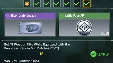 Call Of Duty Mobile Get 15 Weapon Kills While Equipped with the Dauntless Perk in MP Matches