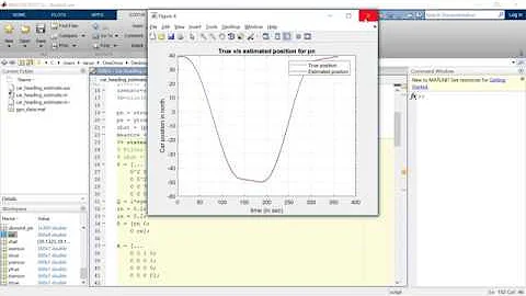 Extended Kalman Filter for estimating a car's position with GPS data