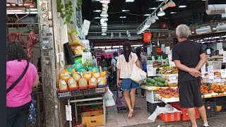 Barefoot With My Son From Home To The Wet Market