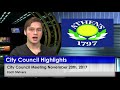City Council Highlights from November 20th, 2017