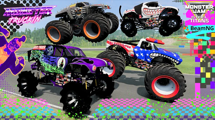 Monster Truck Mud Battle | BeamNG Drive | Steel Ti...