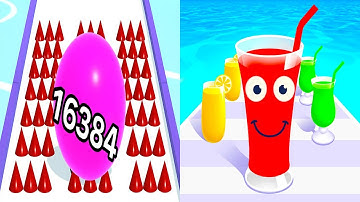 Ball Run 2048 VS Juice Run - All Levels Gameplay Android iOS Ep 3