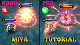 MIYA TUTORIAL 2023 | MASTER MIYA IN JUST 12 MINUTES | BUILD, COMBO AND MORE | MLBB screenshot 3