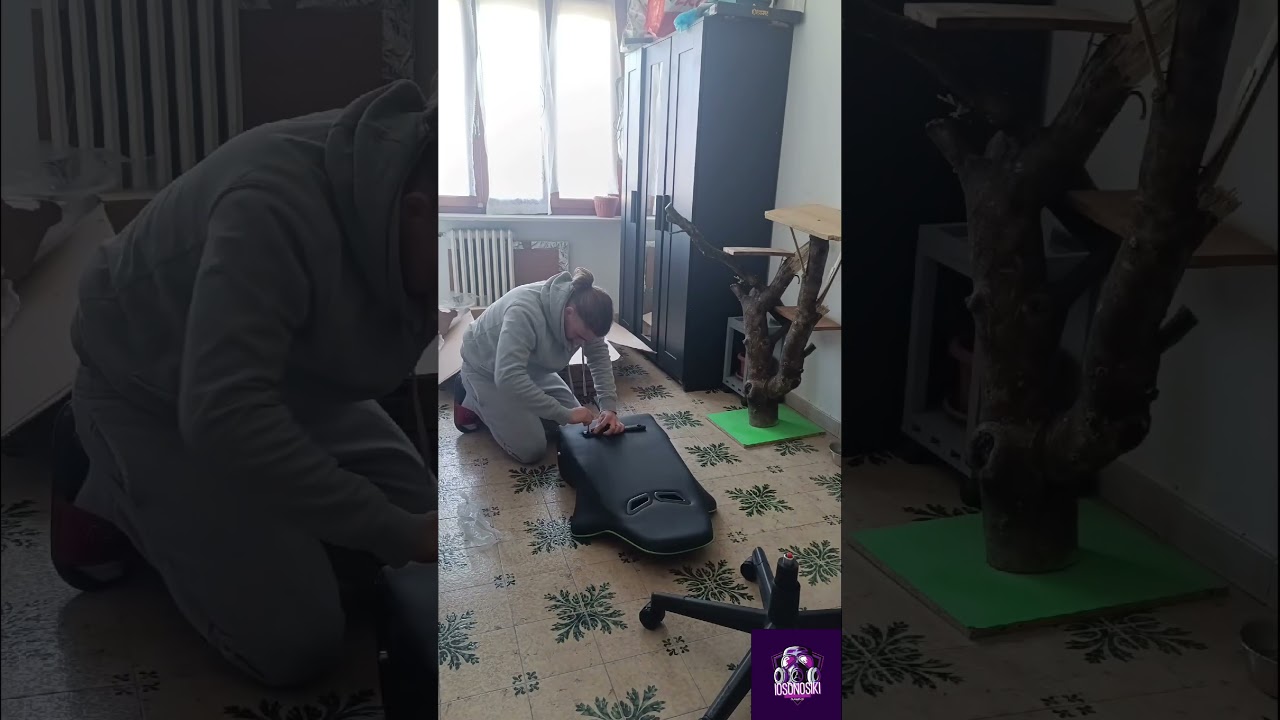 Montaggio sedia da gaming (Gatto curioso 🤔) 