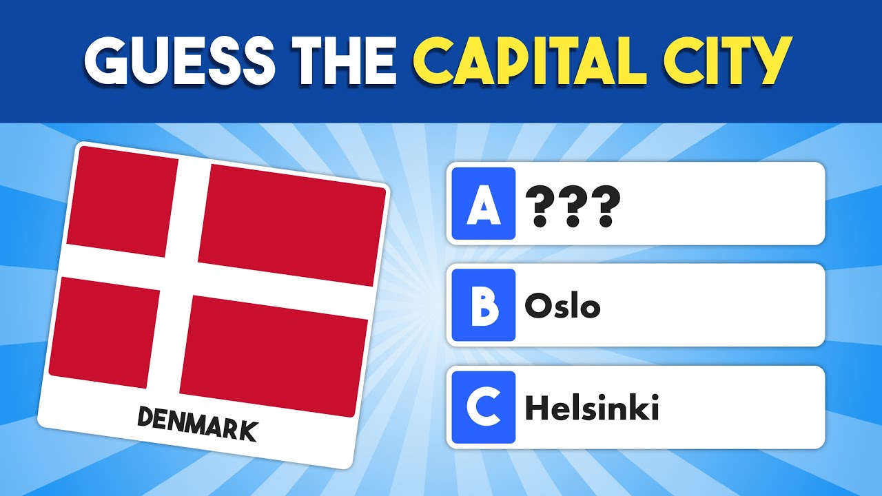 Guess the Capital City of the Country | Capital City Quiz 🌍 ️🧠 - YouTube