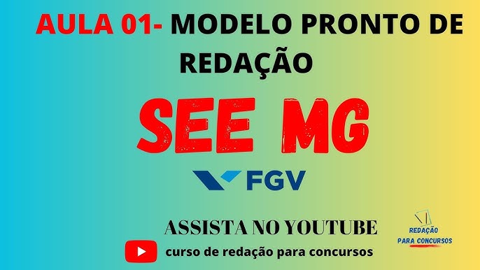 Aula de Redação para concurso  Gabaritando redação 