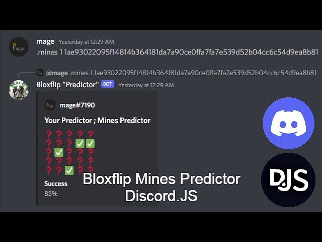 How to make a bloxflip mines Predictor discord bot