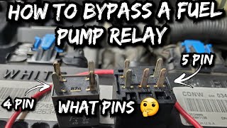 How To Bypass A GM Fuel Pump Relay  How To Drain Old Fuel Out Of Your Gas Tank '2000 Chevy Truck'