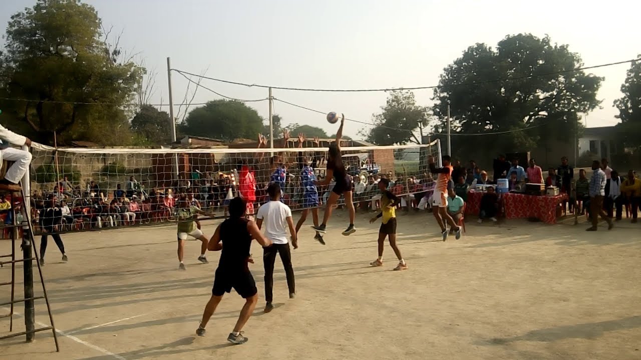 Volleyball Match Paras Vs Gauti Semi Final 201819 Volleyball Match