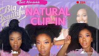 Best Affordable Natural Clip-in Tutorial Ft. Outre Big Beautiful Hair