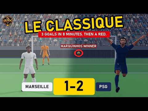 Le Classique Chaos: Marseille 1-2 PSG | Marquinhos Wins It