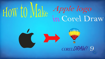How to Make Apple logo in Corel draw.