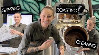 A Day in the Life of a Coffee Roaster (RoasterKat at Black & White Coffee Roasters)