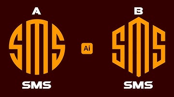 How To Draw Any Letters Logo In Polygon & Circle | Adobe Illustrator Tutorials | MD Services