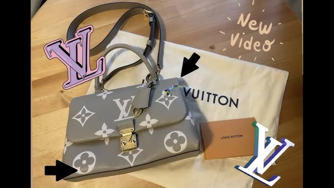 unboxing* Louis Vuitton Madeleine MM in Monogram Impreinte Leather 