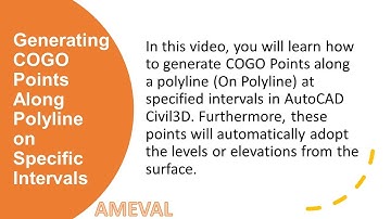 Generating COGO Points along a Polyline on Specific Intervals in AutoCAD Civil3D #autocad