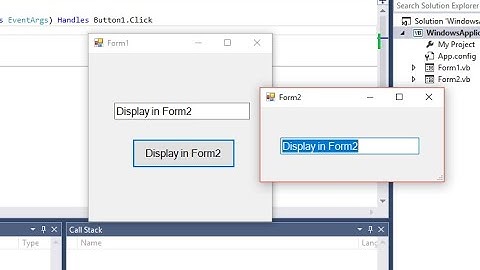 VB.NET - Pass TextBox value to another Form
