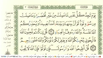 سعد الغامدي سورة ال عمران كاملة ومكتوبة مع احكام التجويد ومعاني الكلمات