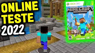 Playing MINECRAFT Online on XBOX 360 in 2022! (GamePlay Multiplayer Test) 