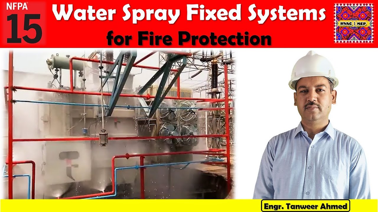 Water Spray Fixed Systems For Fire Protection NFPA 15 In Urdu Hindi Water Spray Fixed Systems For Fire Protection NFPA 15 In Urdu Hindi