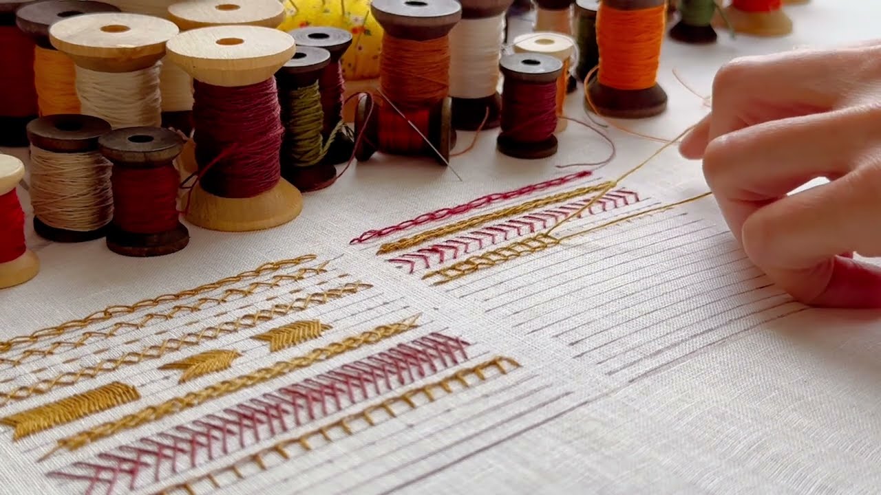 How to Stitch Open Chain — Embroidery Archive (Giant Hoop Project)
