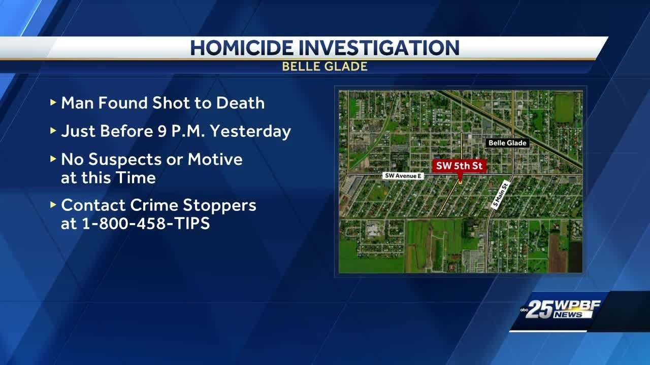 Man found shot to death in Belle Glade - YouTube