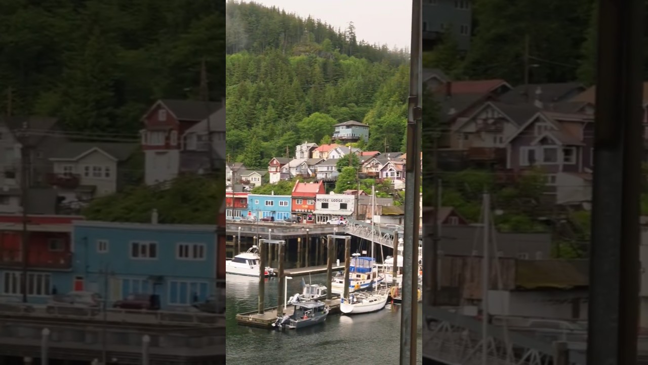Cruise Ship Views of Ketchikan, Alaska! #short #Ketchikan #AlaskaCruise