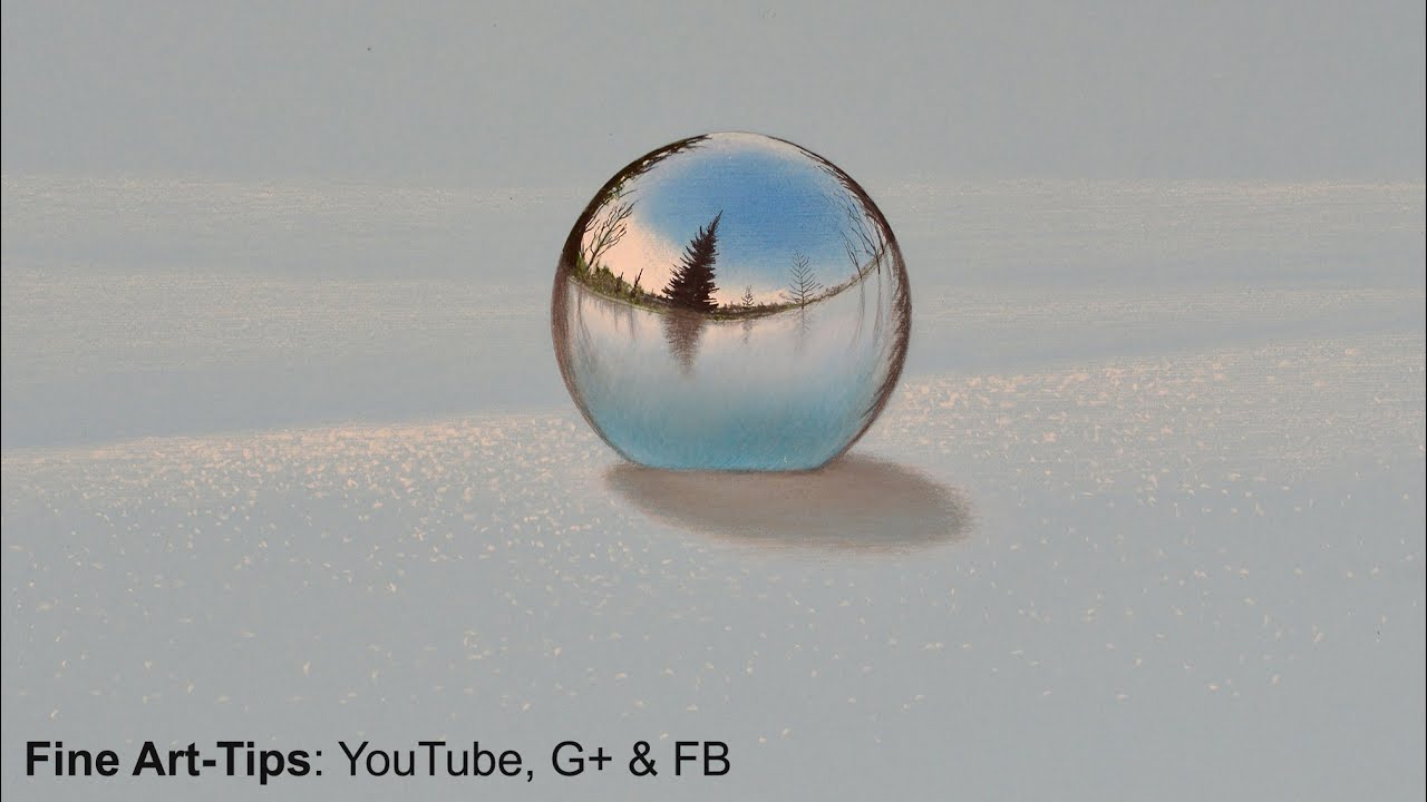 ⁣How to Draw a Chrome Sphere on the Snow - Leonardo Pereznieto on Forbes Magazine!