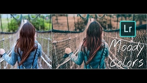 Lightroom tutorial | Moody brown and blue color | mobile tutorial