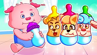 Bottle Milk Song 🍼Funny Milk Bottle Song🍼 | Kids Songs And Nursery Rhymes By Bubba Pig ✅