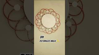 Turn Waste into Wow 😍 Handmade Wall Decor Tutorial #shorts #bangles #youtubeshorts #viral #trending