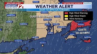 WPRI 12 Weather Alert 5/30/26: Chilly Showers With Gusty Winds Today; Nicer Sunday