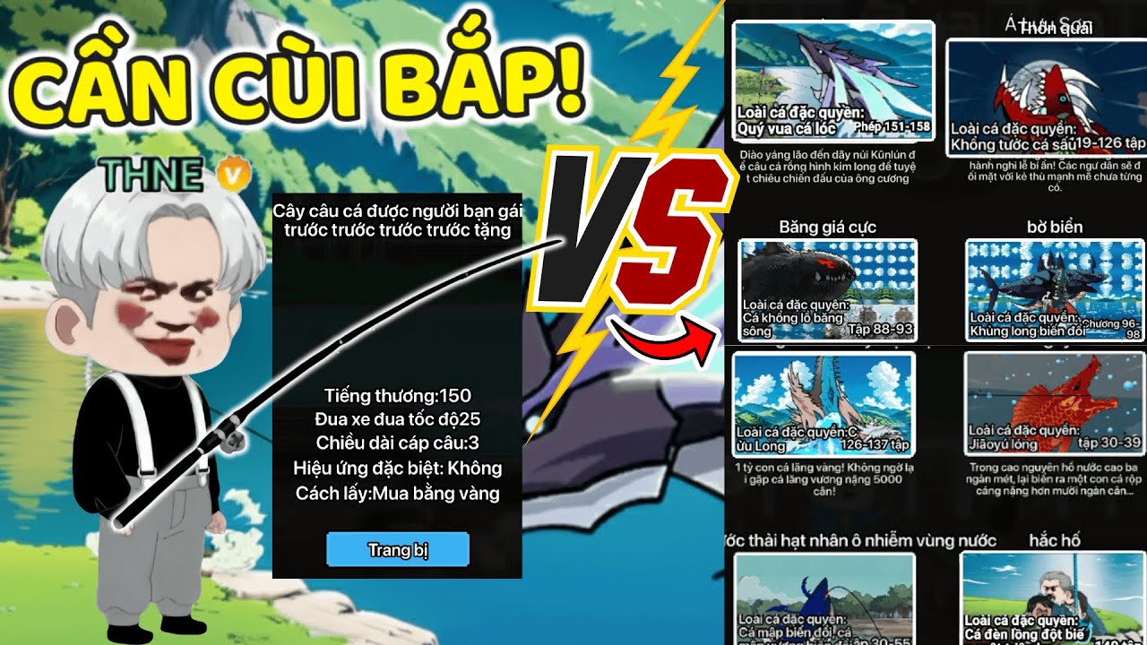 THNE PHÁT HIỆN SỐC! CÂU ĐƯỢC CÁ TRIỆU CÂN CHỈ VỚI CẦN CÂU CÙI BẮP! TRONG CÂU CÁ VẠN CÂN