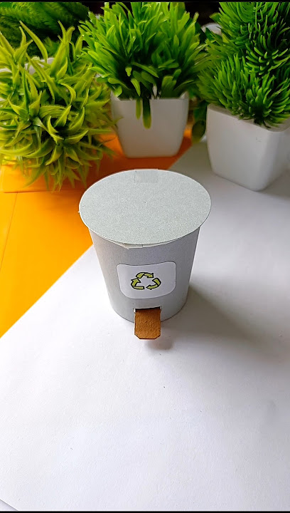 Easy Origami Paper Dustbin DIY Paper Trash Bin dustbin kaise banate hai