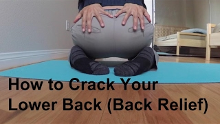 how to crack your lower back (EXTREME POP)