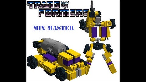 Lego Transformer Constructicon G2 Mix Master By BX Brix