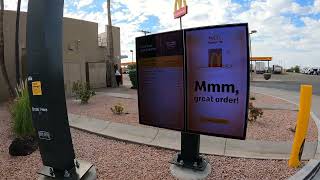 Hamburger Exchange, McDonald's Drive-Thru, $1 French Fry Deal, No Ice Cream, Powerade, Gila Bend, AZ