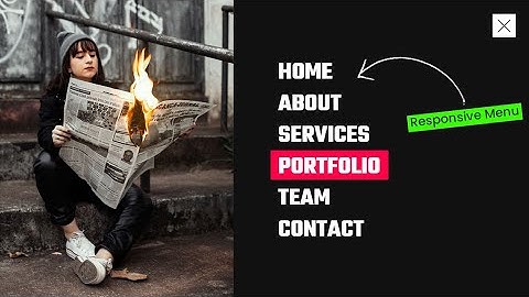 How To Create a Full screen Overlay Navigation | Html CSS & Javascript