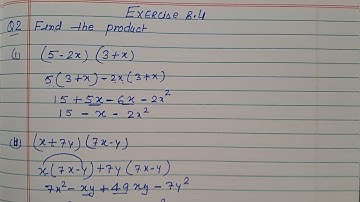 Class 8 - Exercise 8.4 - Q 2 | Find the product of the following