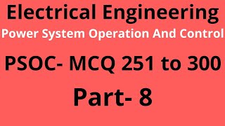 PSOC MCQ | Power System operation and Control MCQ | Electrical Engineering Mcq Question