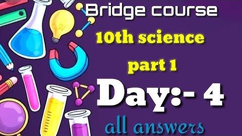 Setu abhyaskram Bridge course Science part 1 day 4