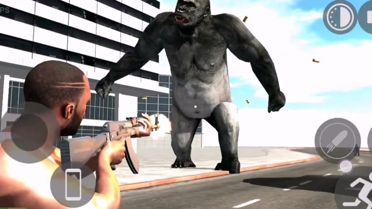 New City King Kong Hamla | Police VS Franklin Fighting | 😂 Funny Gameplay | Indian Bike Driving 3D